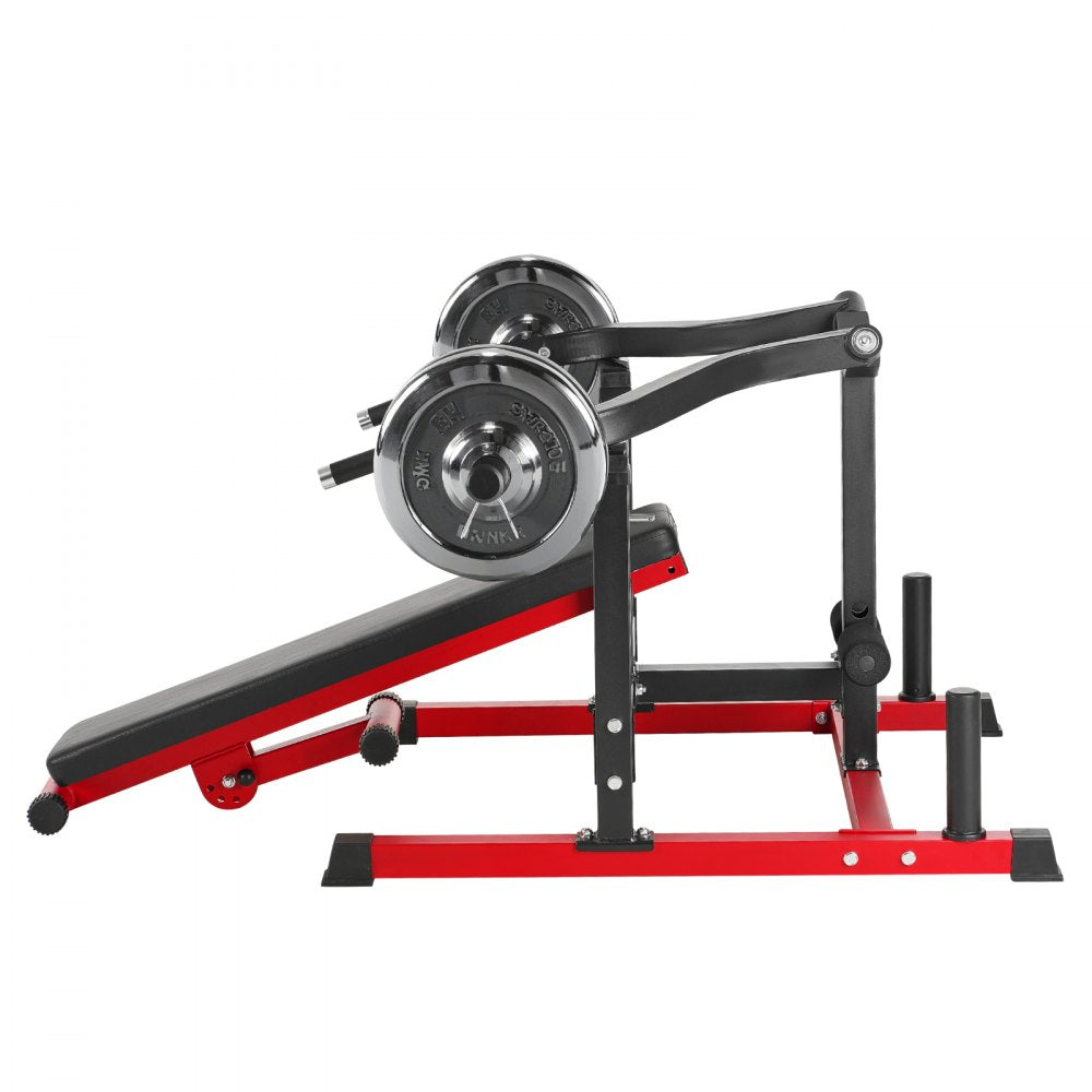 VEVOR 450 LBS Chest Press Machine Adjustable Bench Press Flat Incline Bench Gym