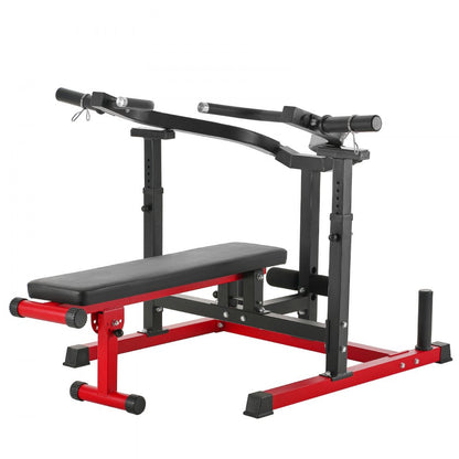 VEVOR 450 LBS Chest Press Machine Adjustable Bench Press Flat Incline Bench Gym