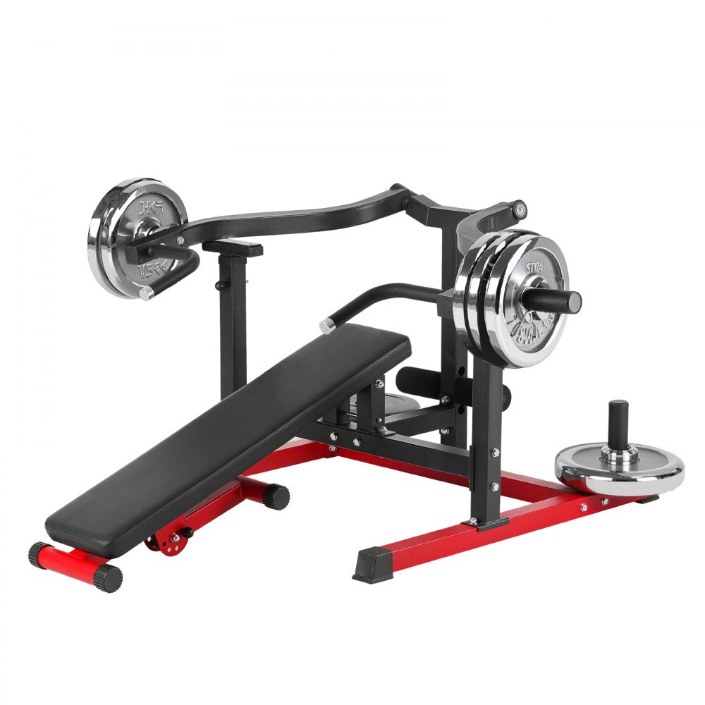 VEVOR 450 LBS Chest Press Machine Adjustable Bench Press Flat Incline Bench Gym