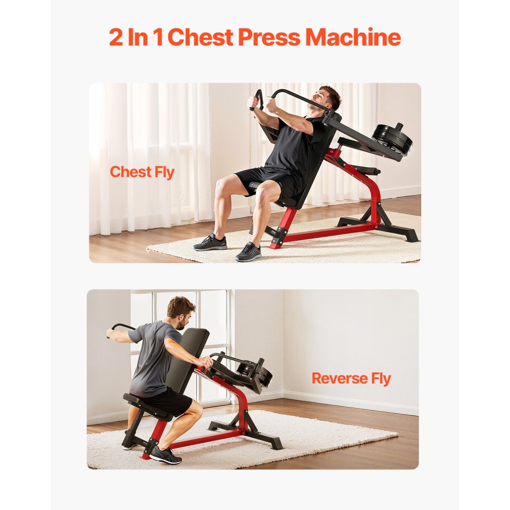 VEVOR Incline Chest Fly and Rear Delt Fly Machine Upper Body Strength Training