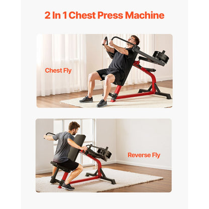 VEVOR Incline Chest Fly and Rear Delt Fly Machine Upper Body Strength Training
