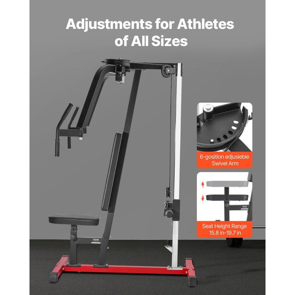 VEVOR Chest Fly Machine Adjustable Fly Reverse Delt Machine Upper Body Workout
