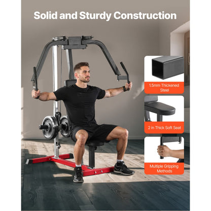 VEVOR Chest Fly Machine Adjustable Fly Reverse Delt Machine Upper Body Workout