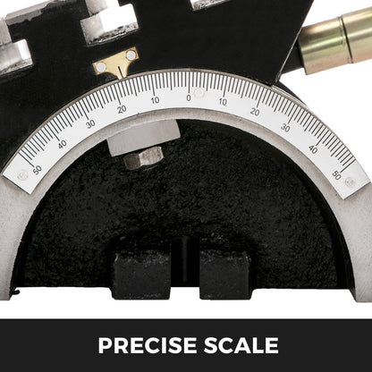 Adjustable Tilting Milling Table with Angle Plates, 178x125mm, Cast Iron, 7kg