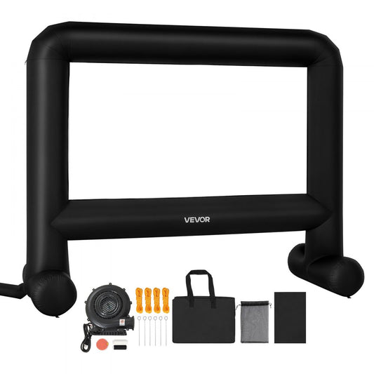 VEVOR 16 ft Inflatable Movie Screen 16:9 600D Movie Projection with Portable Bag
