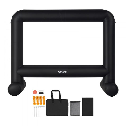 VEVOR 15 ft Inflatable Movie Screen 16:9 600D Movie Projector with Portable Bag