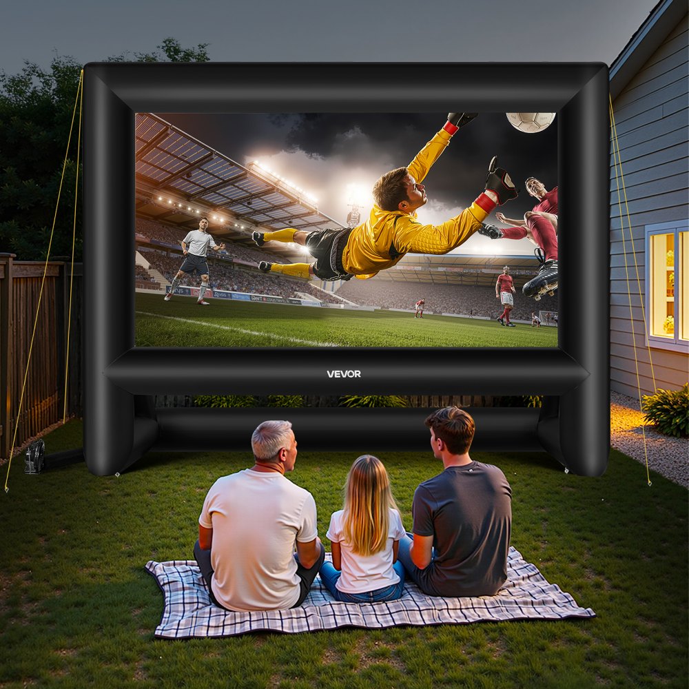 VEVOR 20 ft Inflatable Movie Screen 16:9 600D Movie Projection with Portable Bag