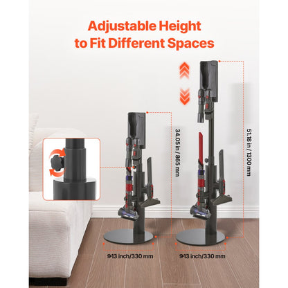 VEVOR Vacuum Stand for Dyson Multi-Models Storage Bracket Holder with 3 Clips
