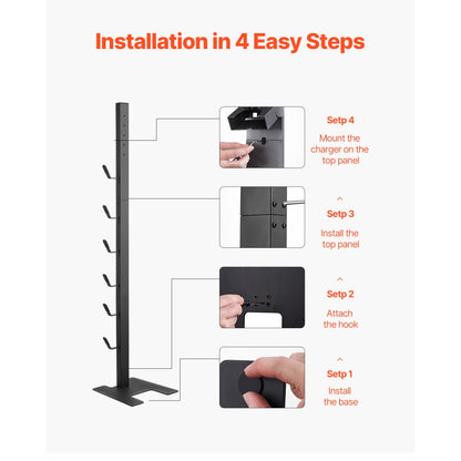 VEVOR Vacuum Stand for Dyson Multi-Models Storage Bracket Holder with 6 Hooks