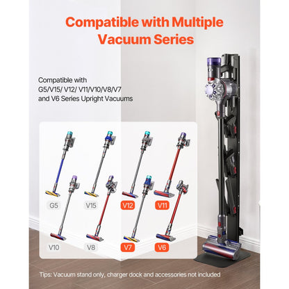 VEVOR Vacuum Stand for Dyson Multi-Models Stable Storage Bracket Holder Black