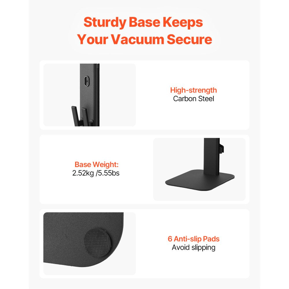 VEVOR Vacuum Stand for Dyson Multi-Models Stable Storage Bracket Holder Black
