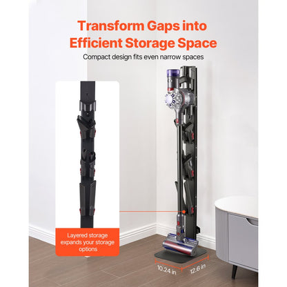 VEVOR Vacuum Stand for Dyson Multi-Models Stable Storage Bracket Holder Black