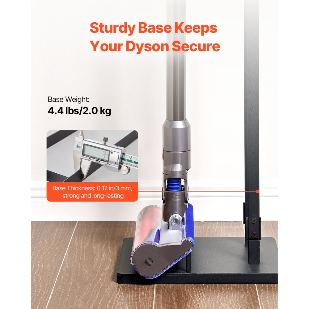 VEVOR Vacuum Stand for Dyson Multi-Models Storage Bracket Holder with 4 Hooks