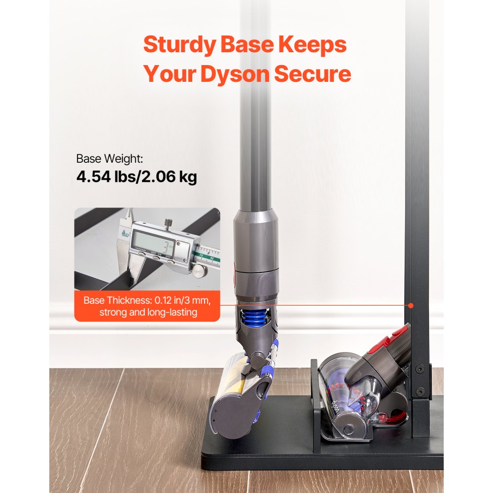VEVOR Vacuum Stand for Dyson Multi-Models Storage Bracket Holder with Wheels