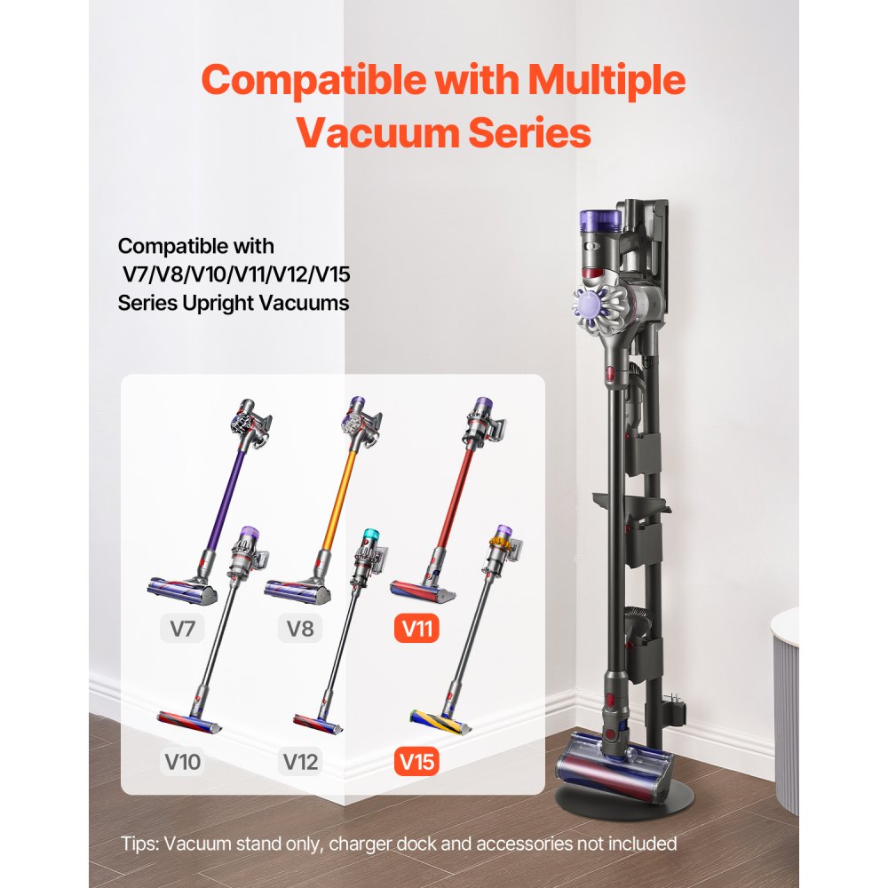 VEVOR Vacuum Stand for Dyson Multi-Models Storage Bracket Holder with 4 Pads