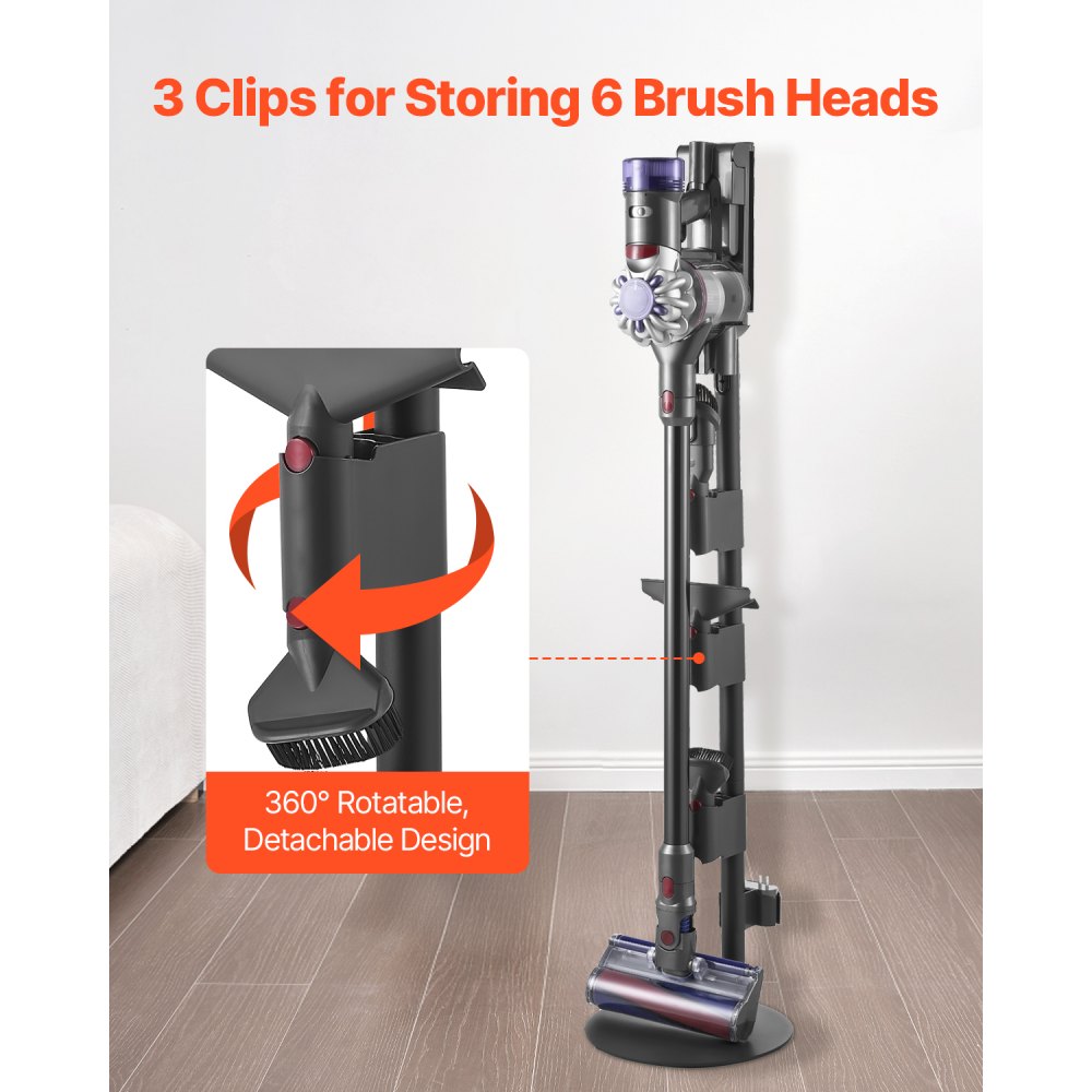 VEVOR Vacuum Stand for Dyson Multi-Models Storage Bracket Holder with 4 Pads
