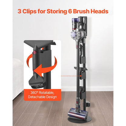 VEVOR Vacuum Stand for Dyson Multi-Models Storage Bracket Holder with 4 Pads