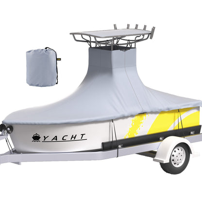 Heavy Duty Marine Grade T-Top Boat Cover for 6.1-6.71m Boats, UV Resistant