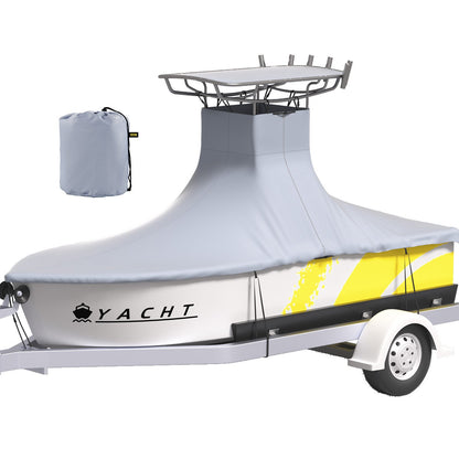 VEVOR T-Top Boat Cover, Fit for 22\'-24\' Boat, Heavy Duty 600D Marine Grade Oxford