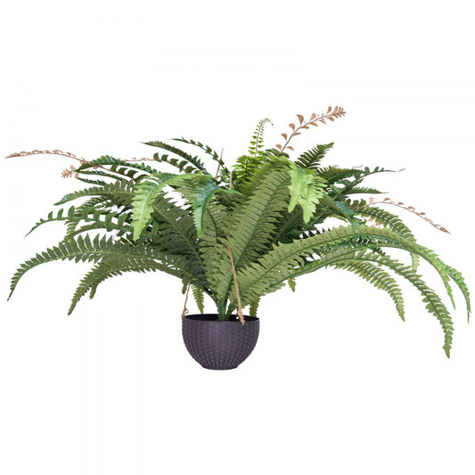VEVOR Artificial Boston Fern Large Plastic Fern 80 Branches Indoor Outdoor Decor