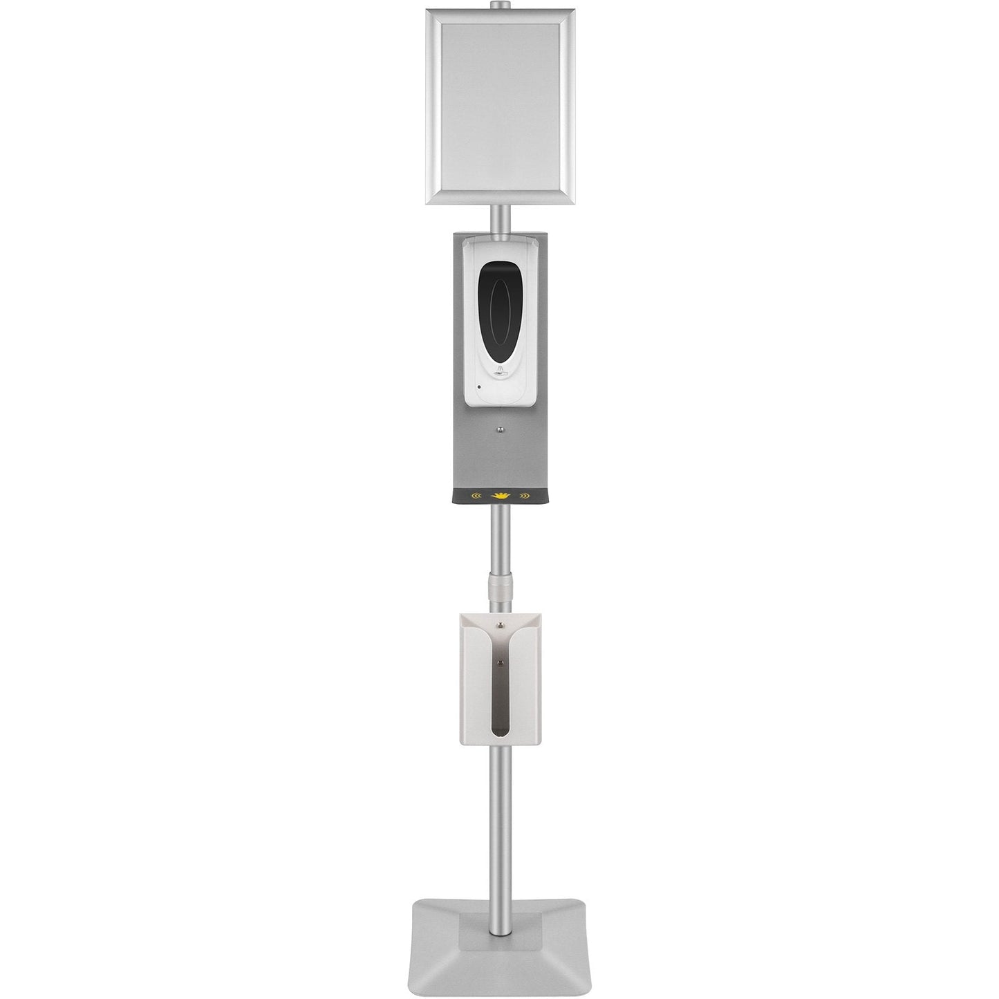 Adjustable Infrared Sanitizer Dispenser with Stand and Tissue Box, 140-160 cm