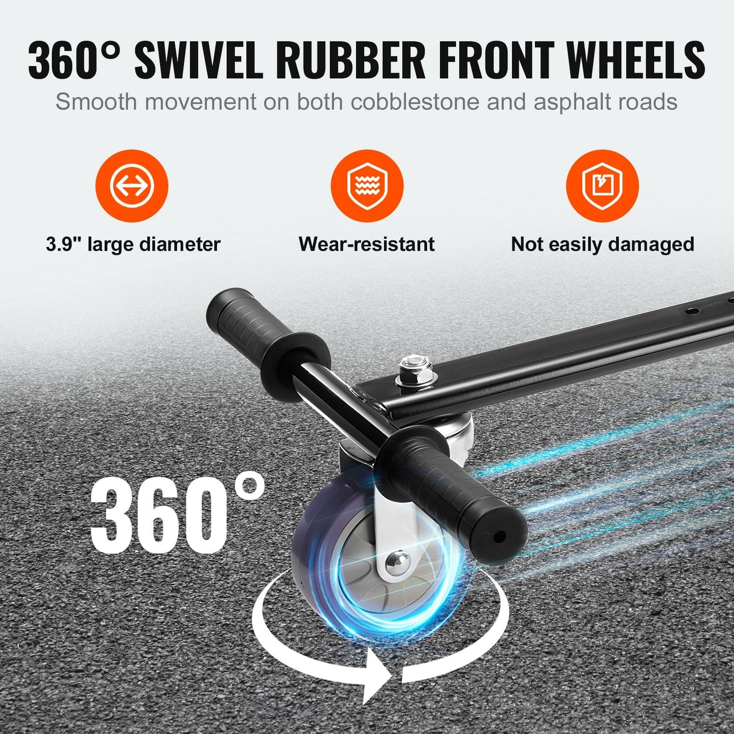 Hoverboard Seat Attachment for 16.5-25.4cm Boards, 100 kg Capacity, Adjustable Length