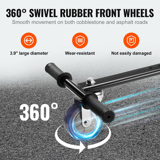 Hoverboard Seat Attachment for 16.5-25.4cm Boards, 100 kg Capacity, Adjustable Length