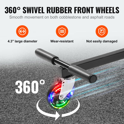 VEVOR Hoverboard Seat Attachment,for 16.5cm20.3cm21.6cm25.4cmHoverboards,with LED