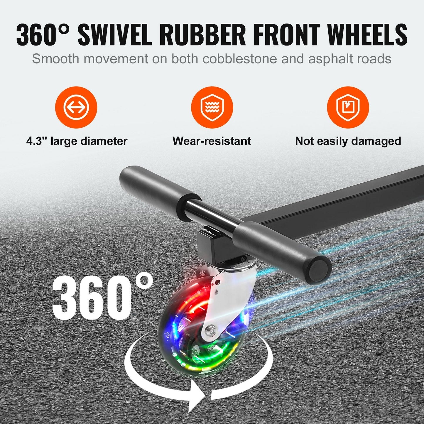 Hoverboard Seat Attachment with LED, Adjustable Frame, 100 kg Capacity
