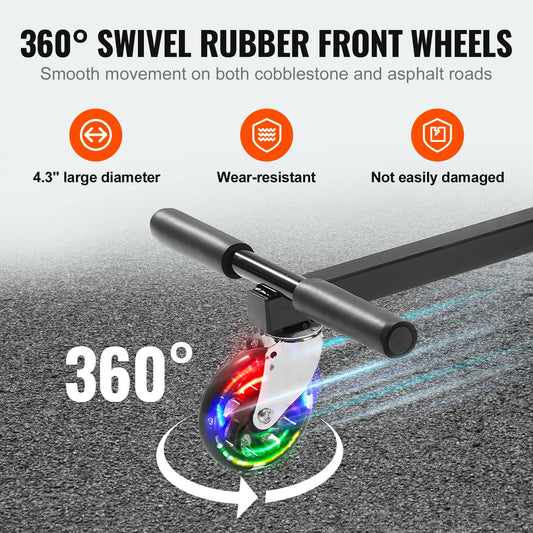 Hoverboard Seat Attachment with LED, Adjustable Frame, 100 kg Capacity