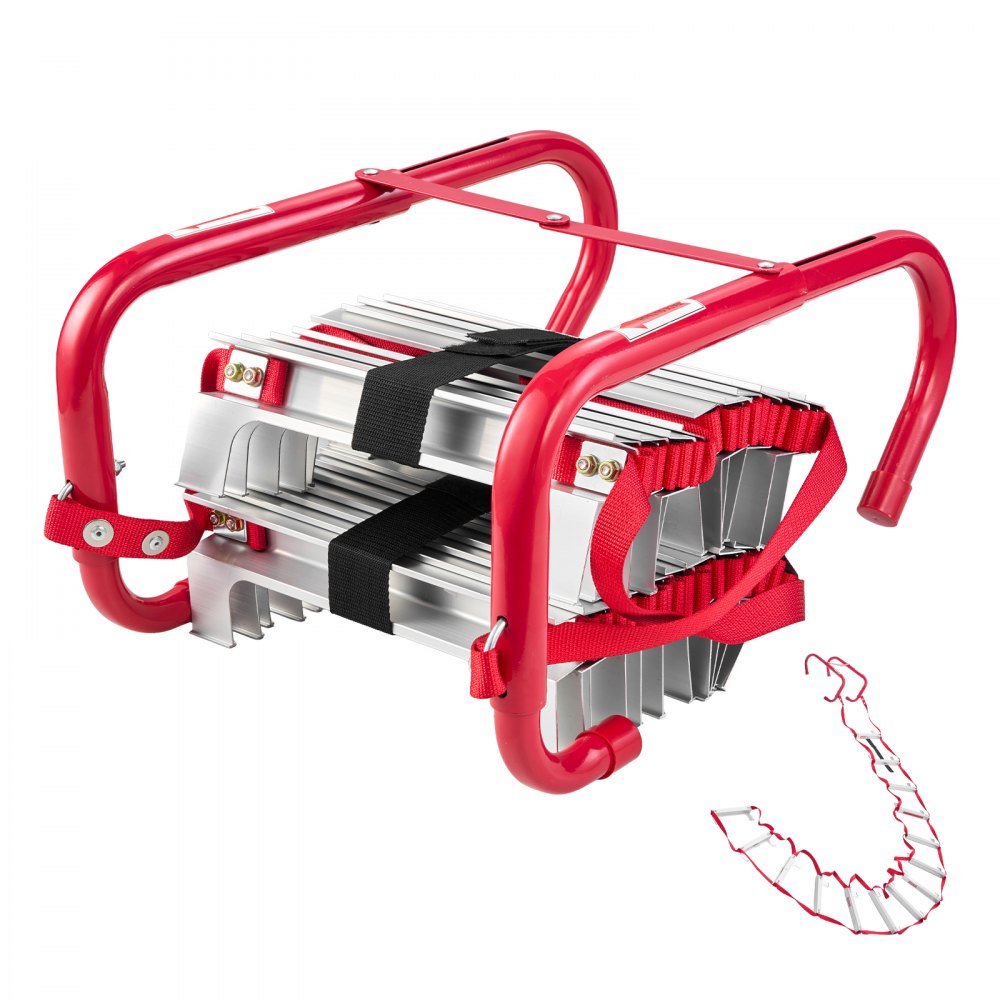 Fire Escape Ladder 2-Story 4m Retractable Emergency Safety Fire Ladder
