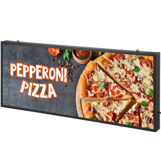 VEVOR Programmable LED Sign, P6 Full Color LED Scrolling Panel, DIY Custom Text