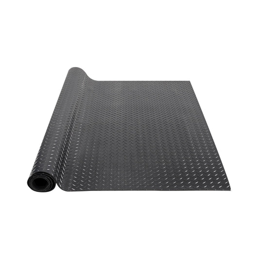 VEVOR Diamond-Plate Rubber Flooring Roll, 3 mm x 4 ft x 15 ft Garage Floor Mat,