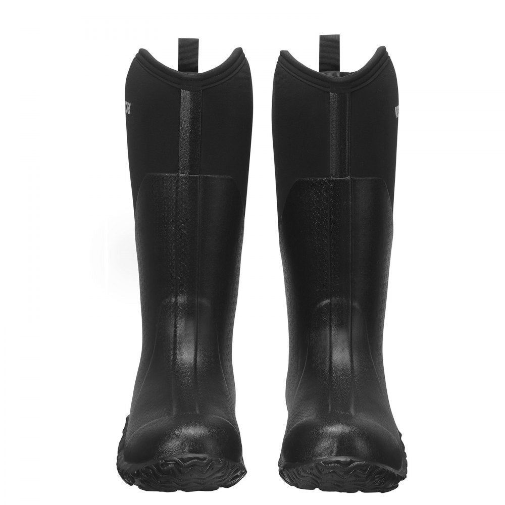 Protective Footwear for Men Neoprene Rubber Work Rain Boots Size 10 US