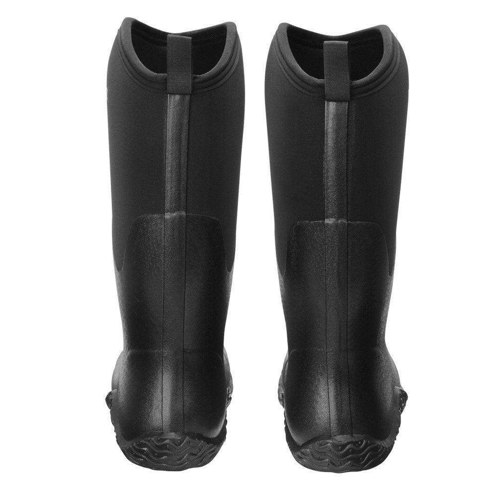 Protective Footwear for Men Neoprene Rubber Work Rain Boots Size 10 US