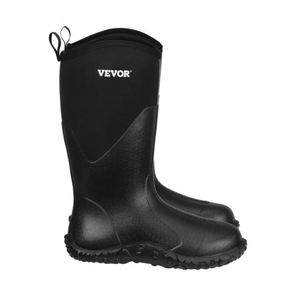 Protective Footwear for Men Neoprene Rubber Work Rain Boots Size 10 US