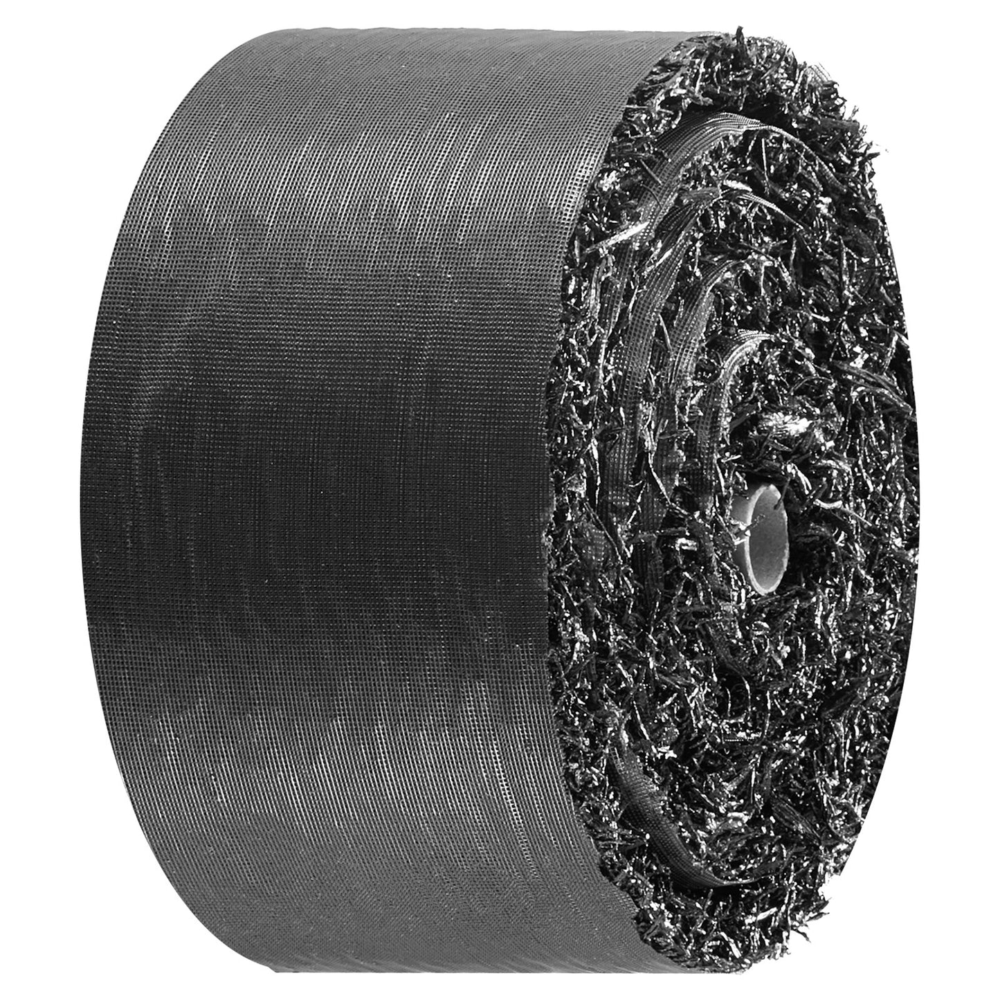 Rubber Mulch Mat Roll, 356 x 14 cm, Recycled Rubber Permanent Mulch Edging Border, Natural-Looking Flower Barrier with Stakes, 0.5 in Thick Cuttable Garden Edgings for Landscaping