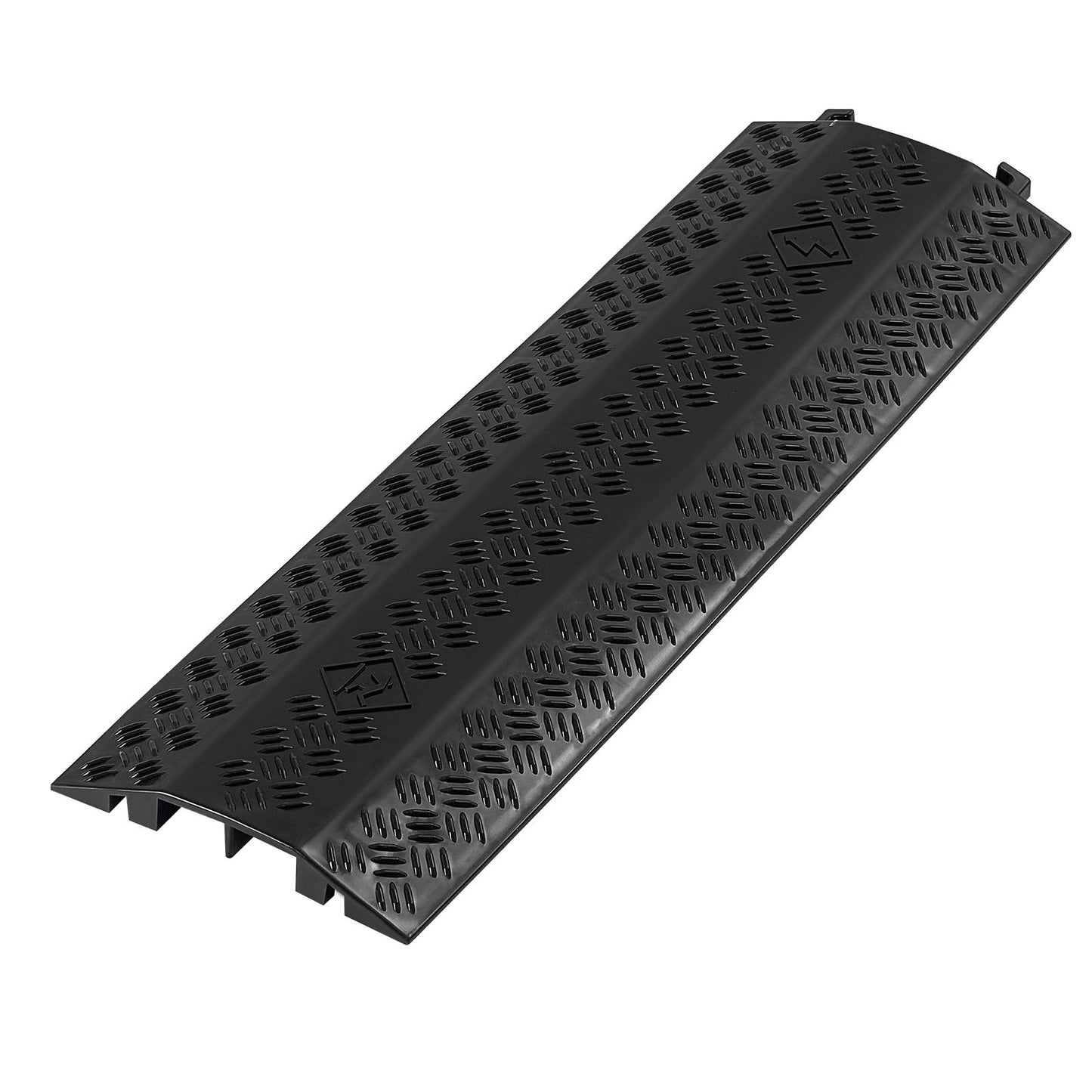 Drop Over Cable Cover, 7,938 kg/Axle Load Capacity, Heavy Duty Cable Hose Protector Ramp, Floor Cord Cover, for High Walking Traffic Areas, Indoor, Outdoor, Home, Office, Warehouse, 3 Pack