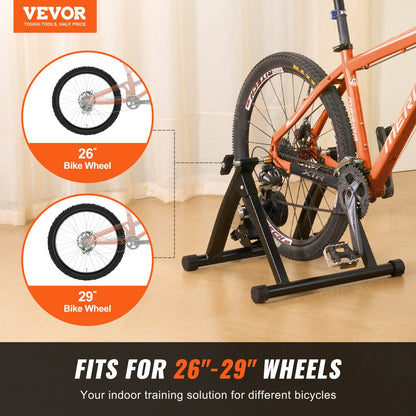 Magnetic Indoor Bike Trainer Stand for 0.66-0.74m Wheels, Quiet & Portable Design