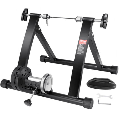 VEVOR Bike Trainer Stand, Magnetic Stationary Bike Stand for 26"-29" Wheels, Noise