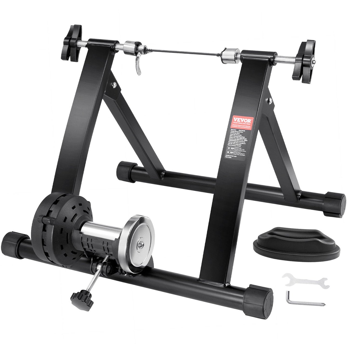Magnetic Indoor Bike Trainer Stand for 0.66-0.74m Wheels, Quiet & Portable Design