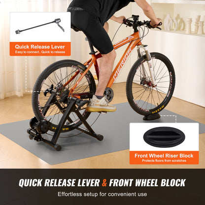 VEVOR Bike Trainer Stand, Magnetic Stationary Bike Stand for 26"-29" Wheels, 8 Resistance