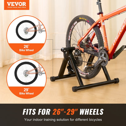 Fluid Bike Trainer Stand for 0.66-0.74m Wheels, Quiet & Portable Design