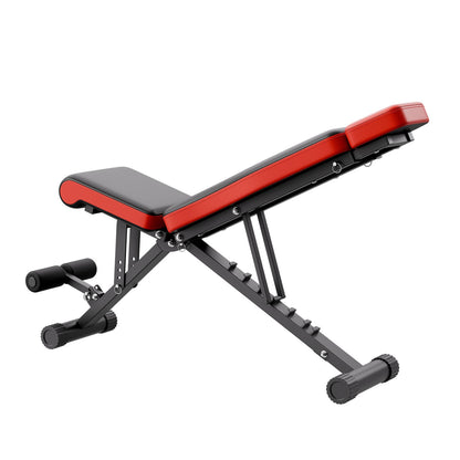 Weight Bench, 660lbs Adjustable Weight Bench Press for Full Body Workout, Exercise Sit up Bench for Home Gym Strength Training, Flat Bench with Extended Head/Neck Protection & Quick Folding