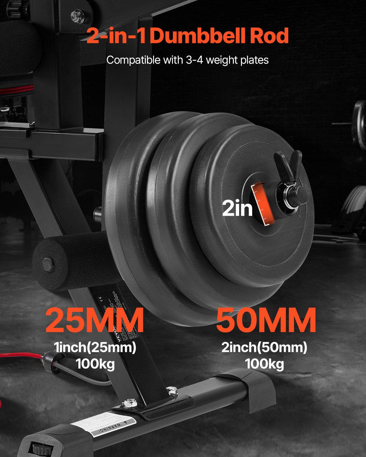 VEVOR Weight Bench Sit up Bench Home Gym Strength Training Workout Adjustable
