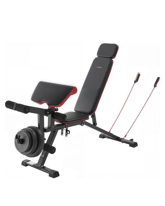 VEVOR Weight Bench Sit up Bench Home Gym Strength Training Workout Adjustable