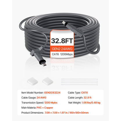 Starlink Gen 2 Cable 10 M Extension Cable Standard Generation 2 1200 Mps