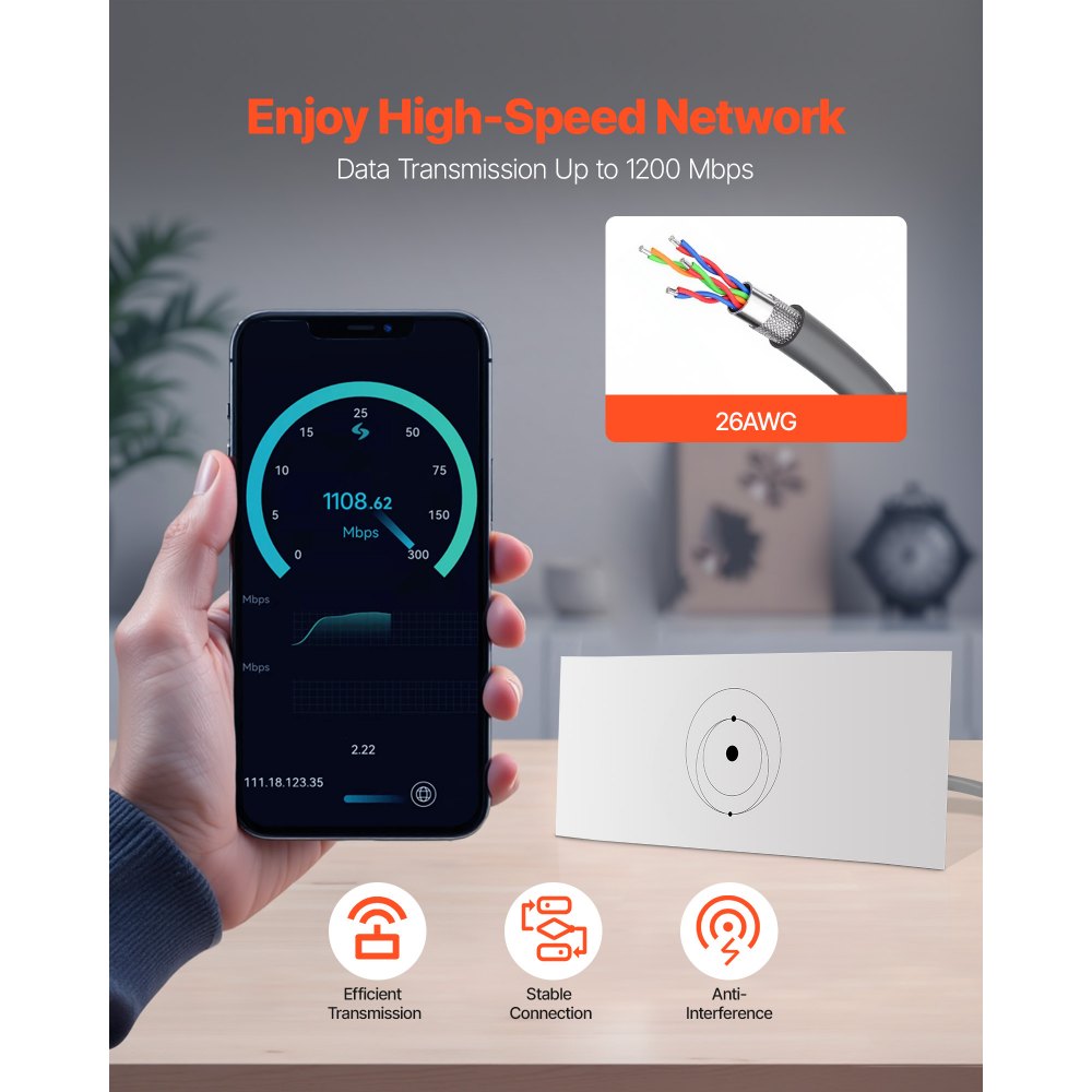 Starlink Gen 3 Cable 22.86M Extension Cable Standard Generation 3 1200 Mps