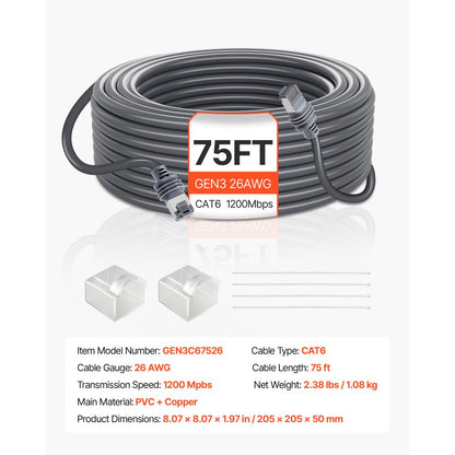 Starlink Gen 3 Cable 22.86M Extension Cable Standard Generation 3 1200 Mps