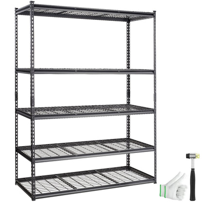 VEVOR Storage Shelving Unit, 5-Tier Adjustable, 2000 lbs Capacity, Heavy Duty Garage